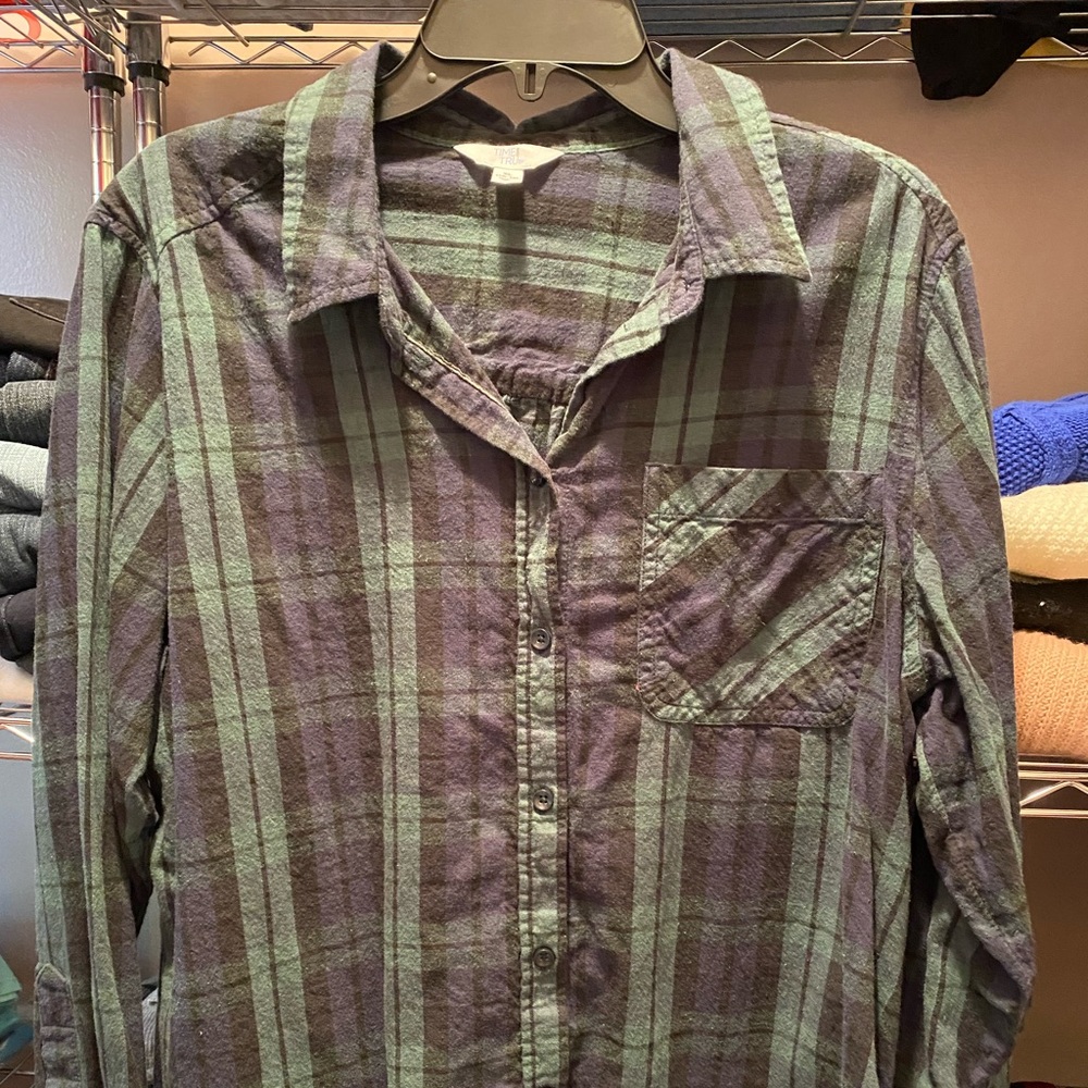 Time and tru plaid flannel shirt X-Large